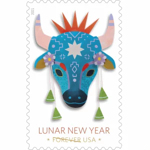 Lunar New Year Of The Ox 2021-5 Sheets / 100 Pcs