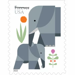 Elephants 2022-5 Booklets / 100 Pcs