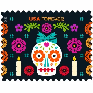 Day of the Dead 2021-5 Sheets / 100 Pcs