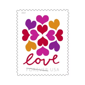 Hearts Blossom 2019-5 Sheets / 100 Pcs
