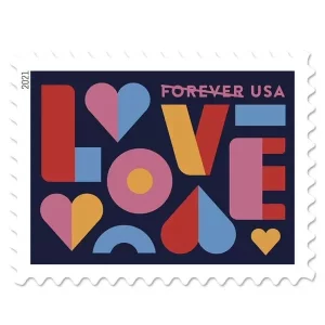 Love Wedding 2021-5 Sheets / 100 Pcs