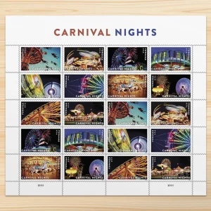 Carnival Nights 2024-5 Sheets / 100 Pcs
