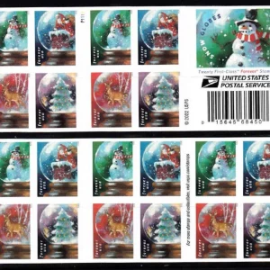 Snow Globes 2023-5 Booklets / 100 Pcs