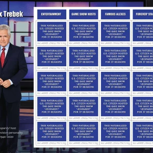 Alex Trebek 2024-5 Sheets / 100 Pcs
