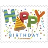 Happy Birthday 2021-5 Sheets / 100 Pcs